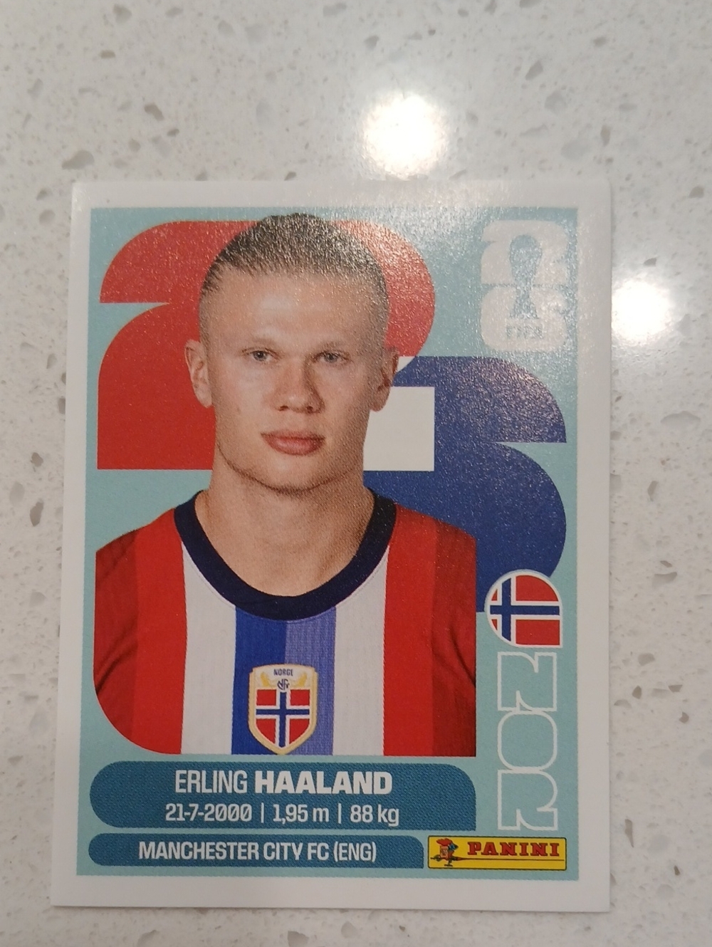 Erling Haaland Panini Sticker 2026